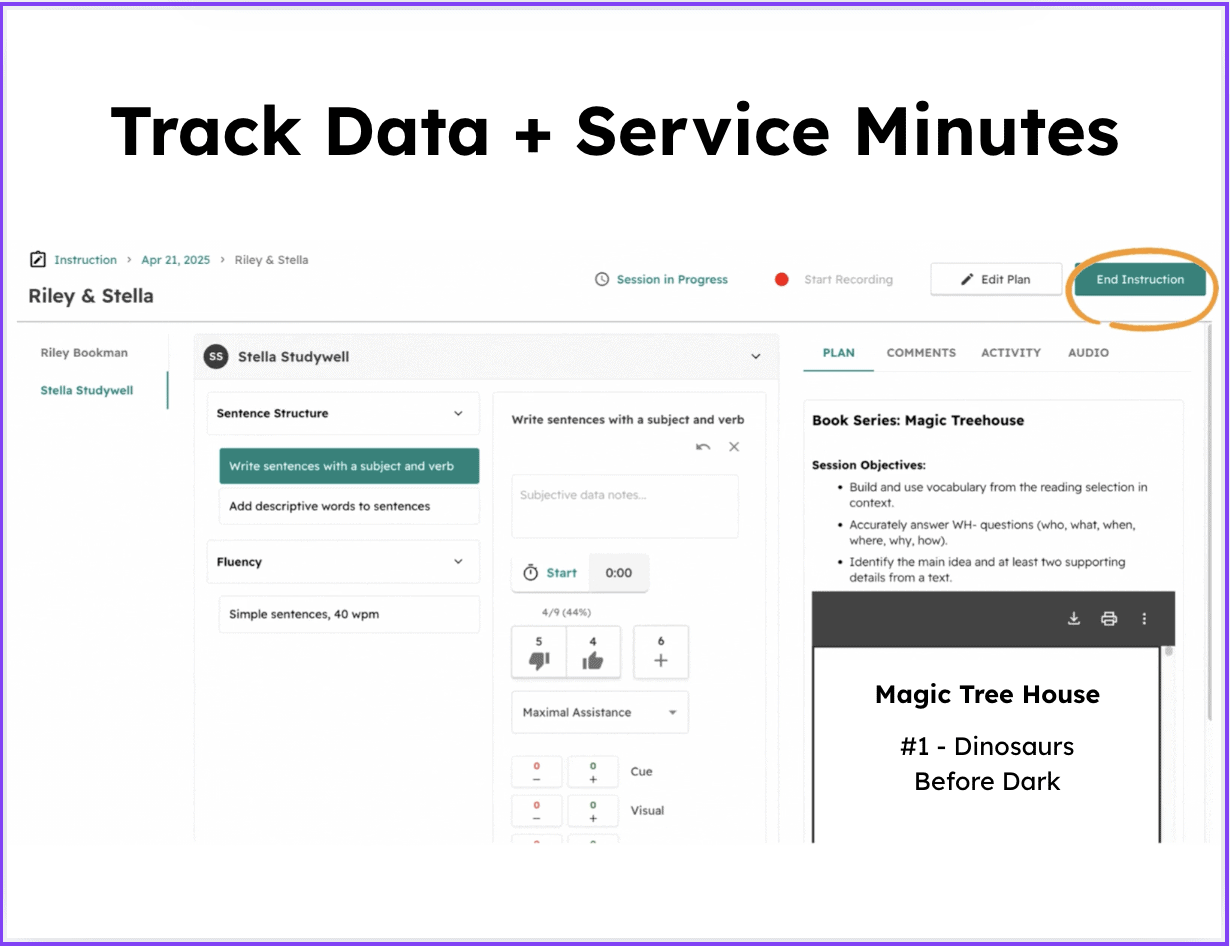 track service minutes and data thumbnail