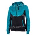 Bluza z kapturem damska JOMA Essential turkusowo-czarna