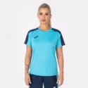 Koszulka sportowa damska Joma Academy III turkusowo granatowa 901141.013
