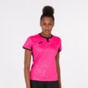 Koszulka sportowa damska Joma Toletum różowo czarna 901045.031Koszulka sportowa damska Joma Toletum różowo czarna 901045.031
