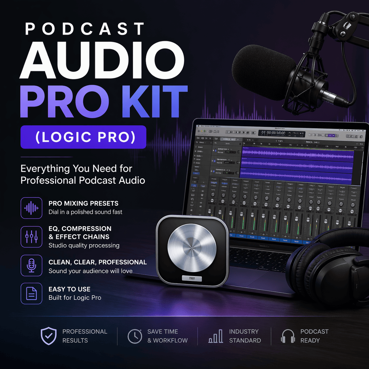 Podcast Audio Pro Kit (Logic Pro)
