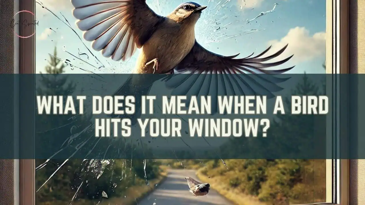 bird flying into window featured image