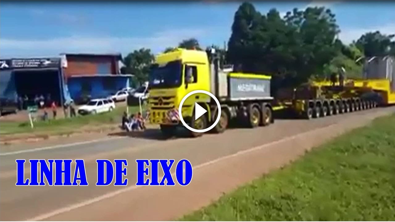 Linha de Eixo Transportando transformador
