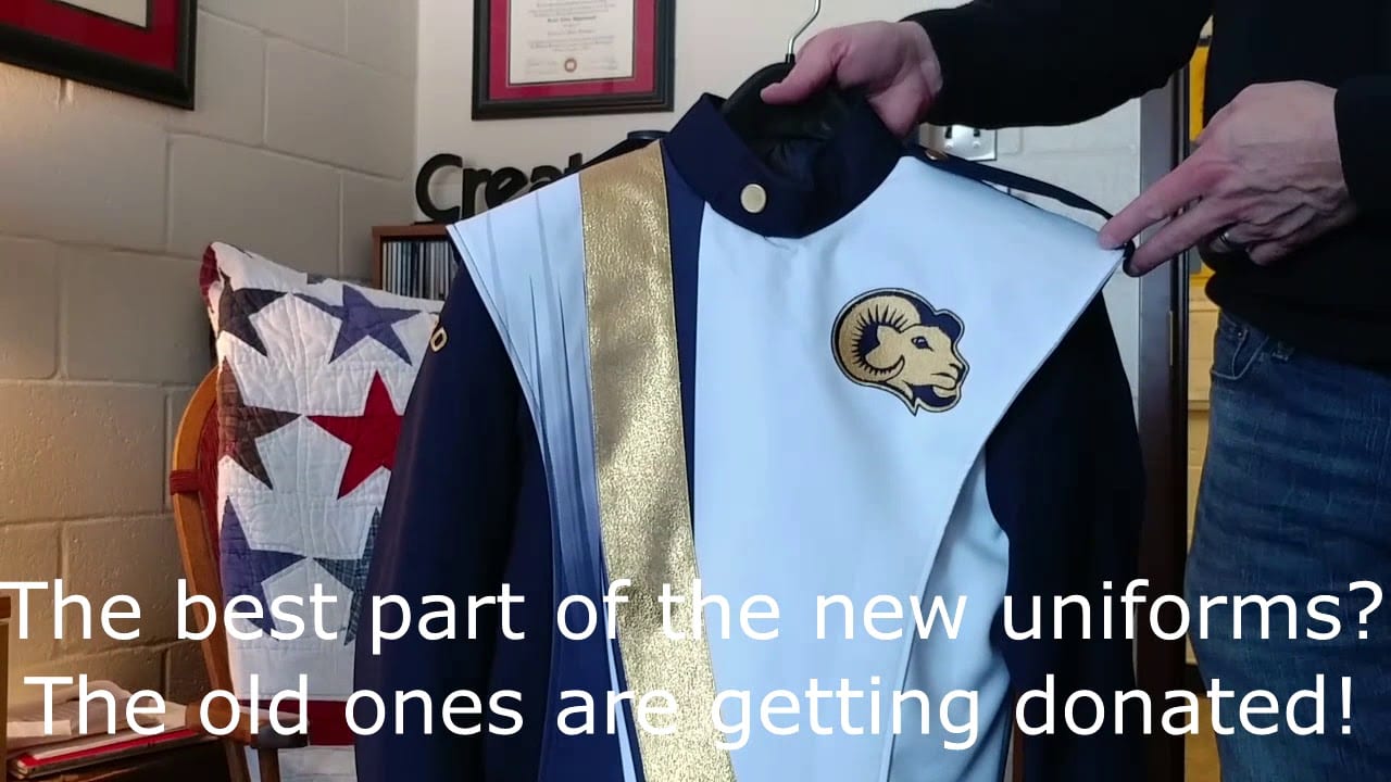 Shepherd University’s Ram Band receives new uniforms