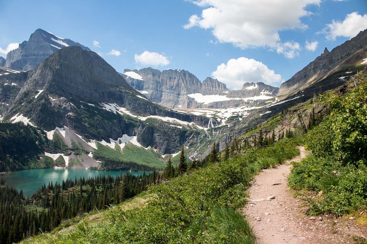 Grinnell Glacier Trail in Many Glacier, Glacier National Park