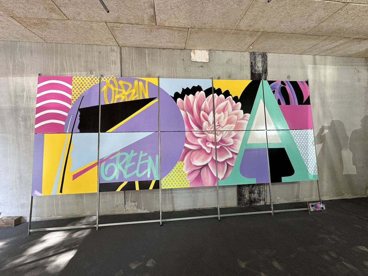 Fresque street art de 10 panneaux d'aluminium pour la résidence Icade Urban Green à Bischheim