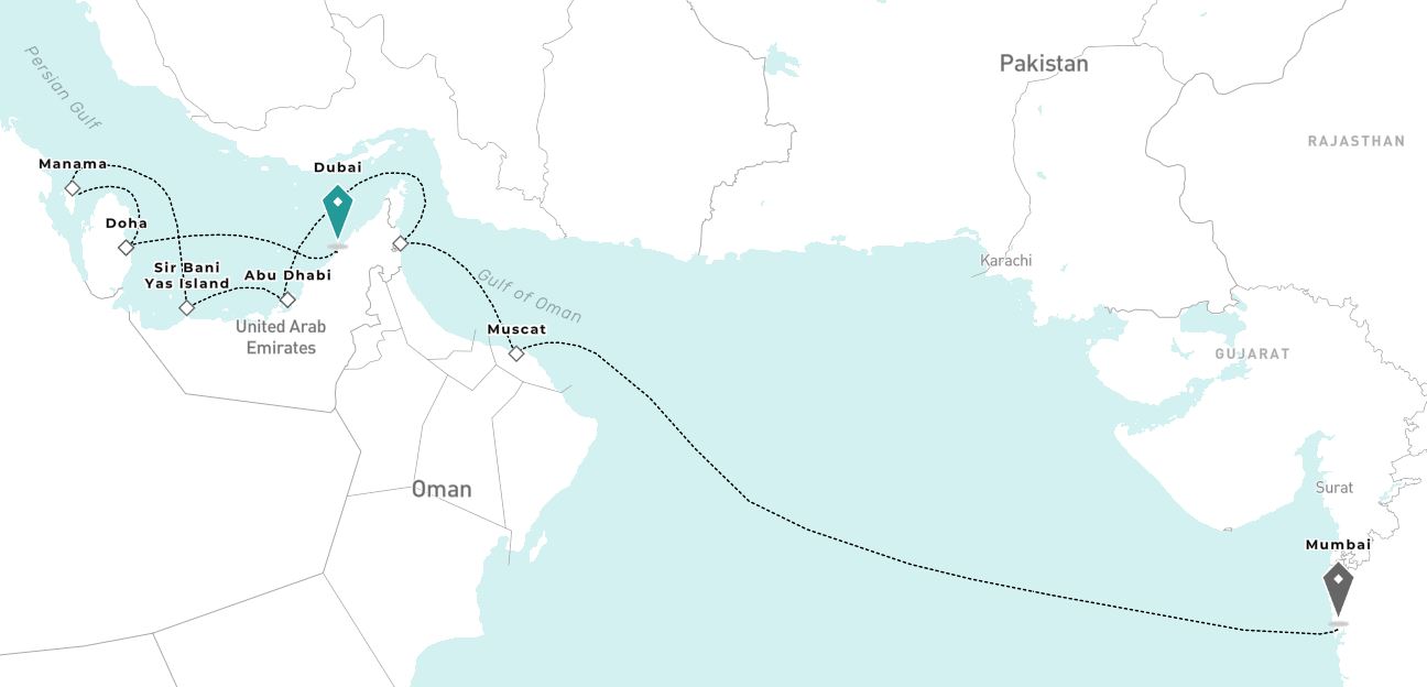 dubai to Mumbai