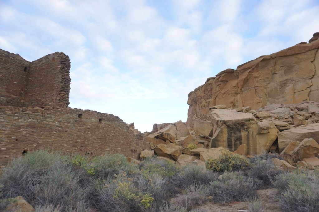 Chaco Culture National Historical Park at Campground 5 Chaco Culture National Historical Park Pueblo Bonito Ruins Malapad na Tanawin