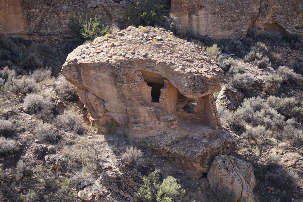 Canyons Of The Ancients Pueblo Cultural Sites 27 Eroded Boulder House of Hovenweep National Monument of Canyons of the Ancients.