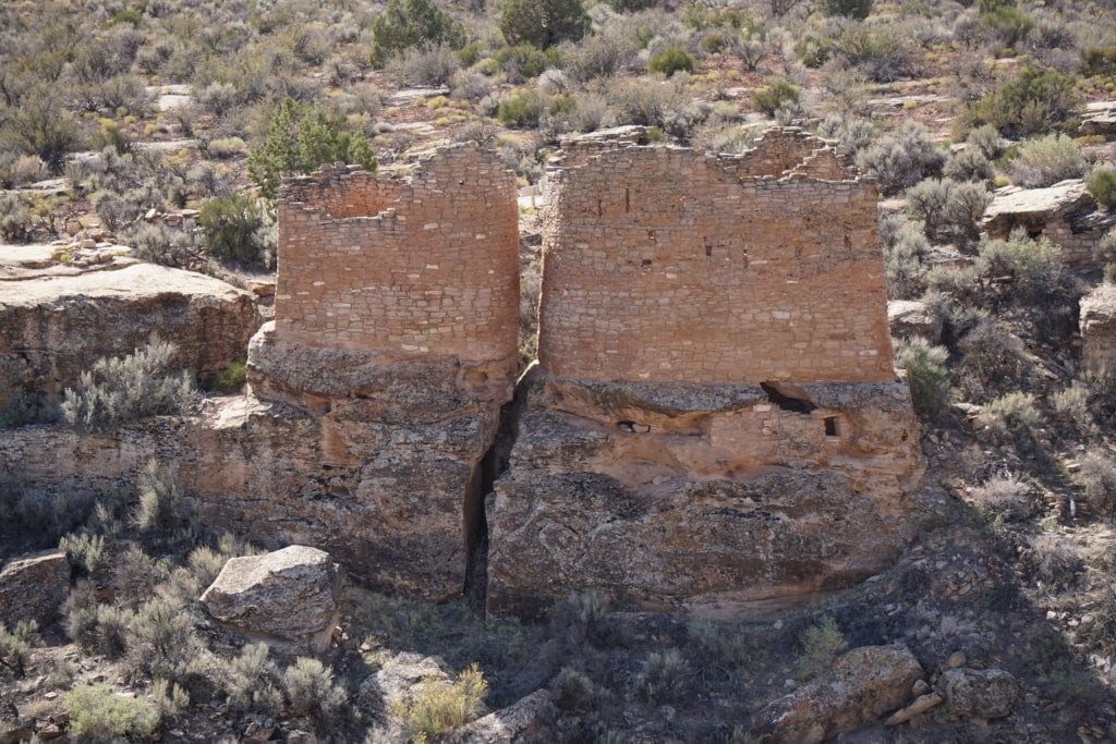 Canyons Of The Ancients Pueblo Cultural Sites 25 Twin Towers canyon view sa Hovenweep National Monument of Canyons of the Ancients.