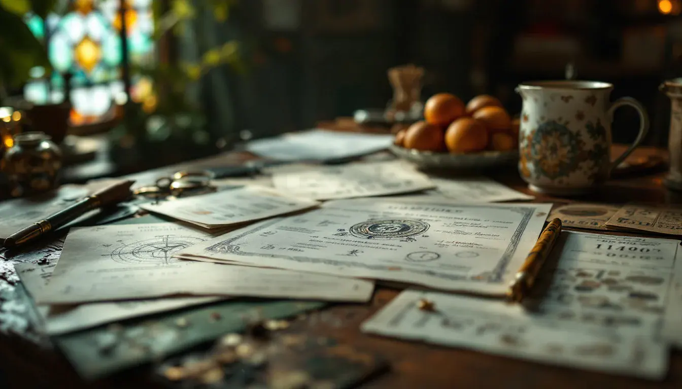 Top Tips For Horoscope Consultation â€” A close-up of a Manchester client handing over their birth certificate and notes