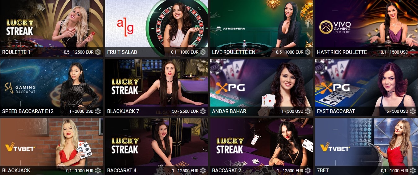 Лайв казино с живыми дилерами