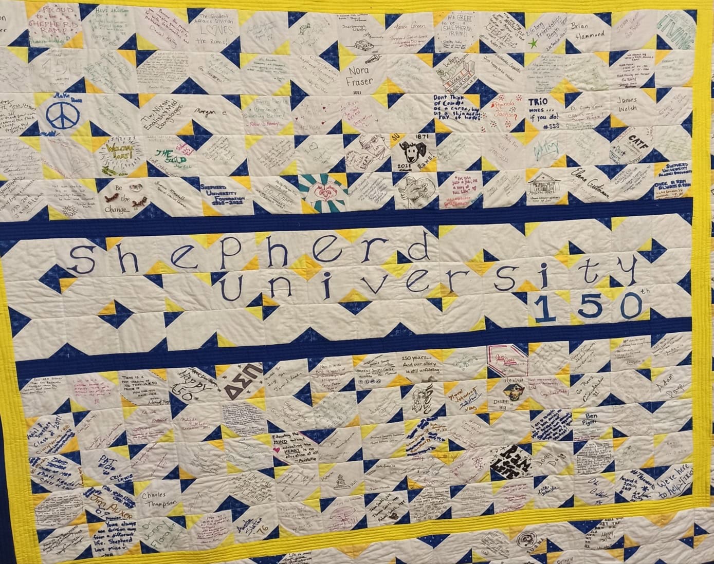 Quilt commemorates SU’s 150th Anniversary