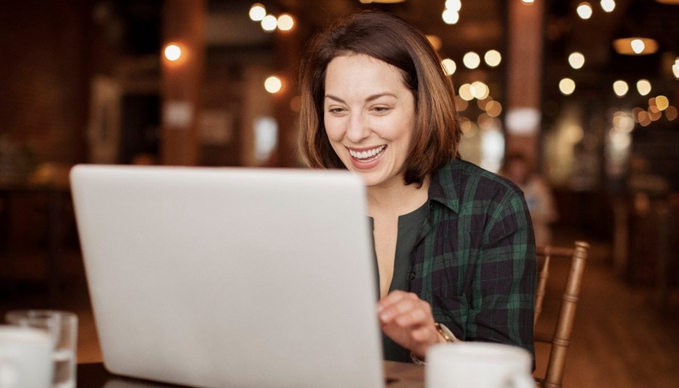 Melissa Baruno Latte and Laptop