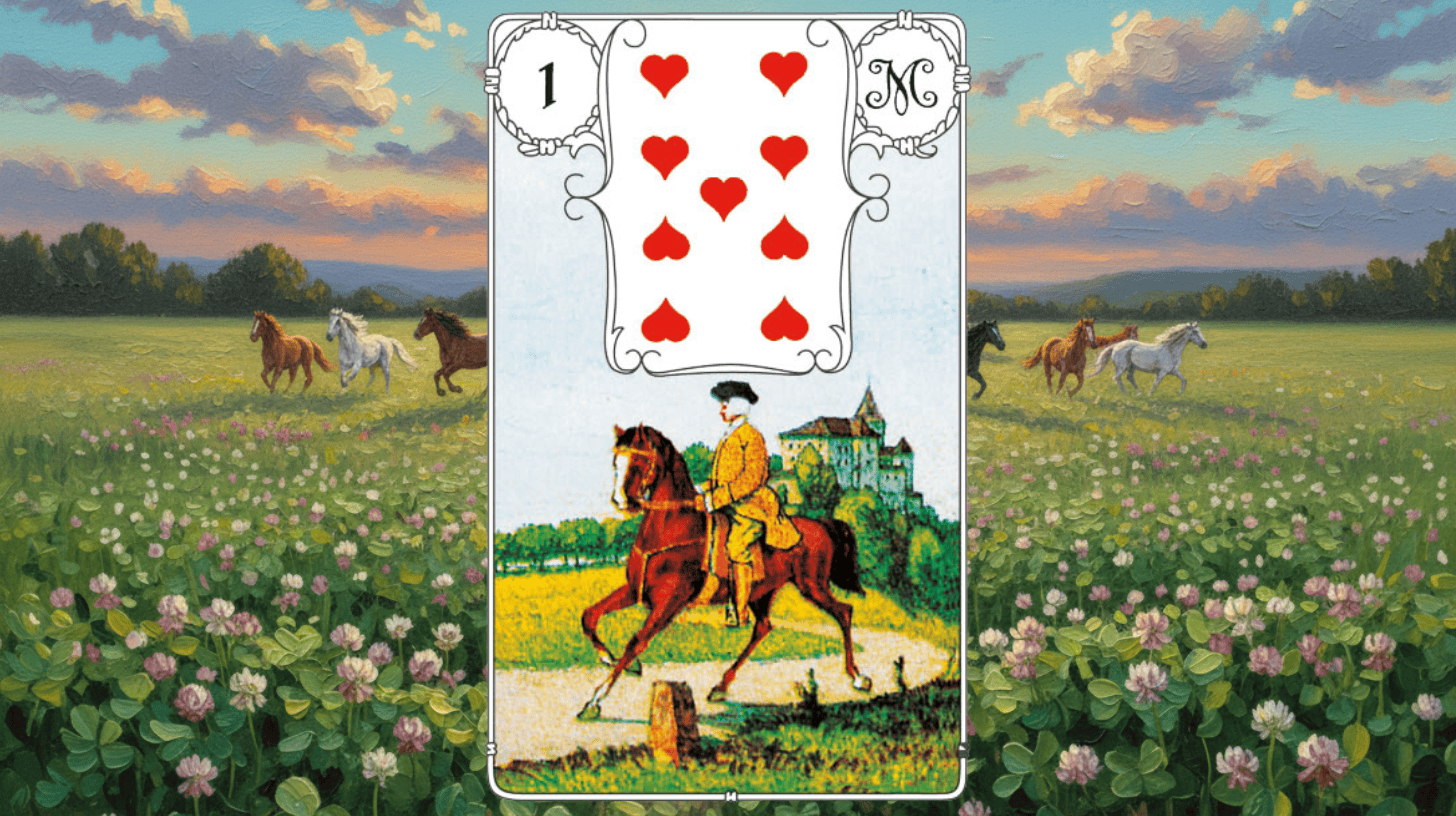 Lenormand Reiter Karte 1