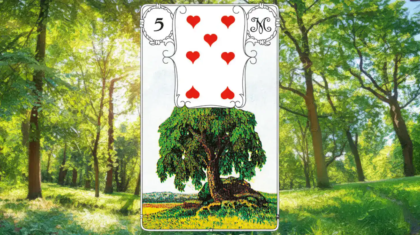 Lenormandkarte Baum 5.