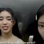 KATSEYE CORTIS ILLIT bertemu di lift