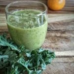 Kale & Spinach Breakfast Smoothie - Easy Smoothie recipe with 6 healthy ingredients - My favourite smoothie! | AmateurChef.co.uk