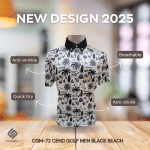 CEND Golf Men T-Shirt (White Block) CGM-72