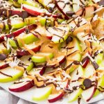 Apple Nachos Platter Closeup