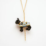 Merry Go Round French Bulldog Necklace