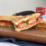 Caramelized Tomato Panini with Eggplant and Provolone made with Mutti
