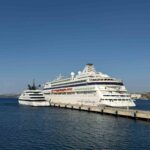 MUĞLA'NIN TURİZM MERKEZLERİNDEN BODRUM, BUGÜN İKİ KRUVAZİYER GEMİSİYLE 836 YOLCUYU AĞIRLIYOR.