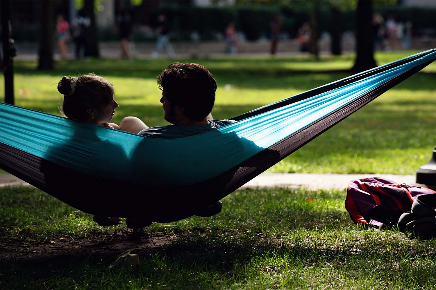 Students in Hammock