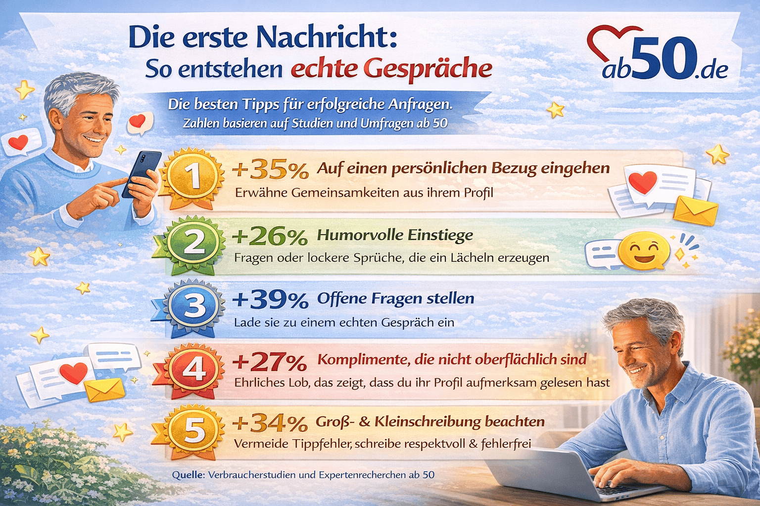 Die erste Nachricht: So entstehen echte Gespräche