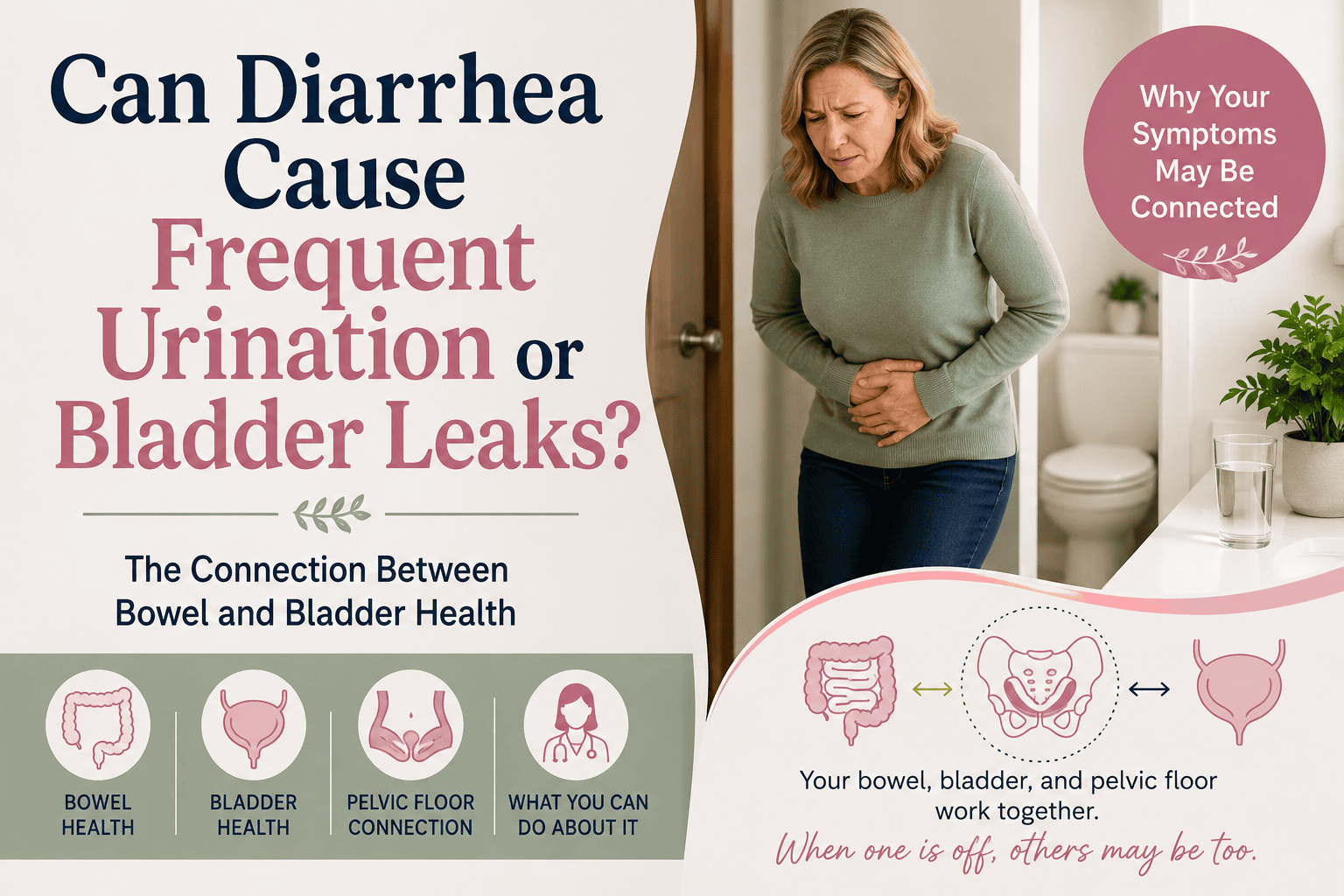 Can Diarrhea Cause Frequent Urination or Bladder Leaks? 3 Can Diarrhea Cause Frequent Urination or Bladder Leaks?