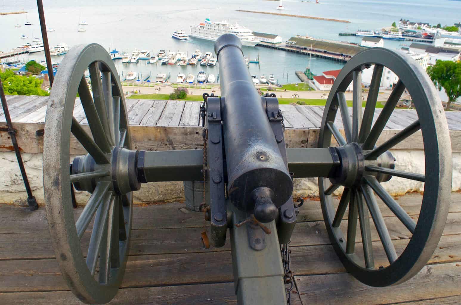 Fort Mackinac Michigan cannon