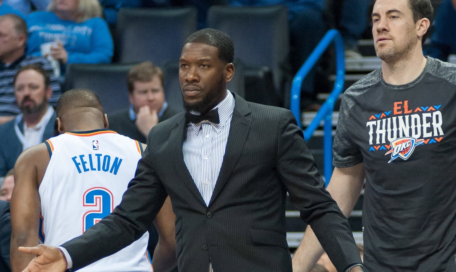 South Sudan coach Royal Ivey as a member of the Oklahoma City Thunder