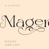 Magero — Elegant Serif Font with Ligatures & Swashes