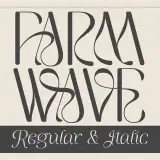 Farm Wave Regular & Italic – Elegant Beauty Font