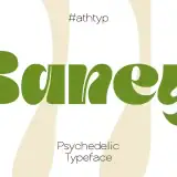 Baney: 70s-Inspired High-Contrast Display Font for Modern Identity