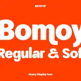 Bomoy, a heavy display font