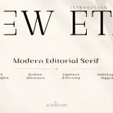 New Eta — Modern Editorial Serif Font Family