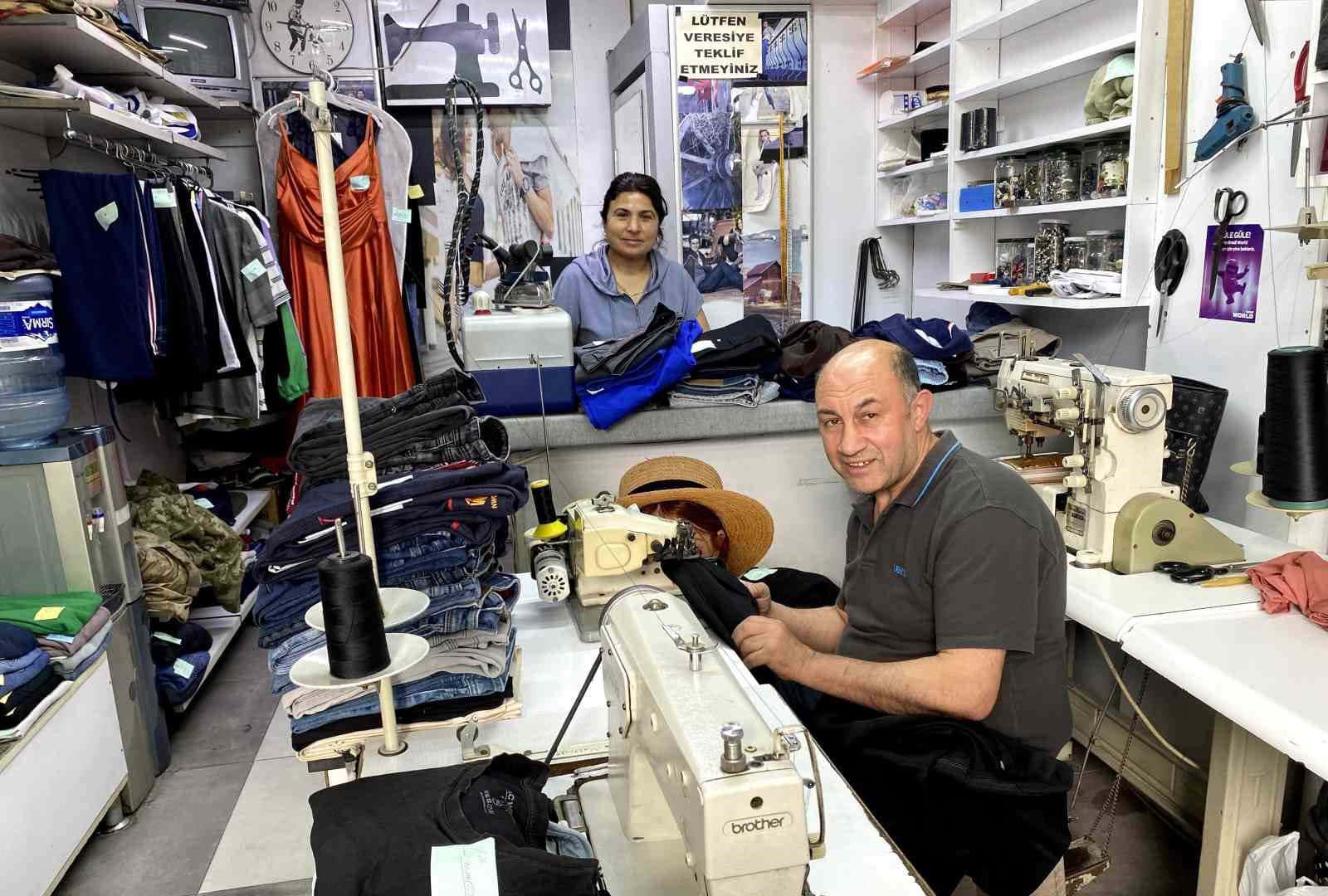 Terzilerde gece yarısına kadar tamirat yoğunluğu