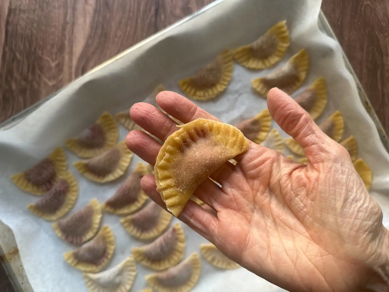 CASUNZEI AMPEZZANI (BEET RAVIOLI WITH POPPY SEEDS)
