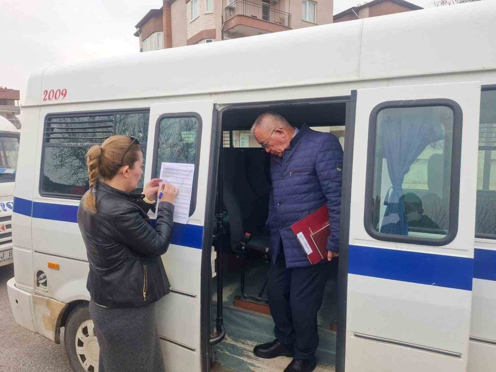 Sarıgöl’de servislere kapsamlı denetim