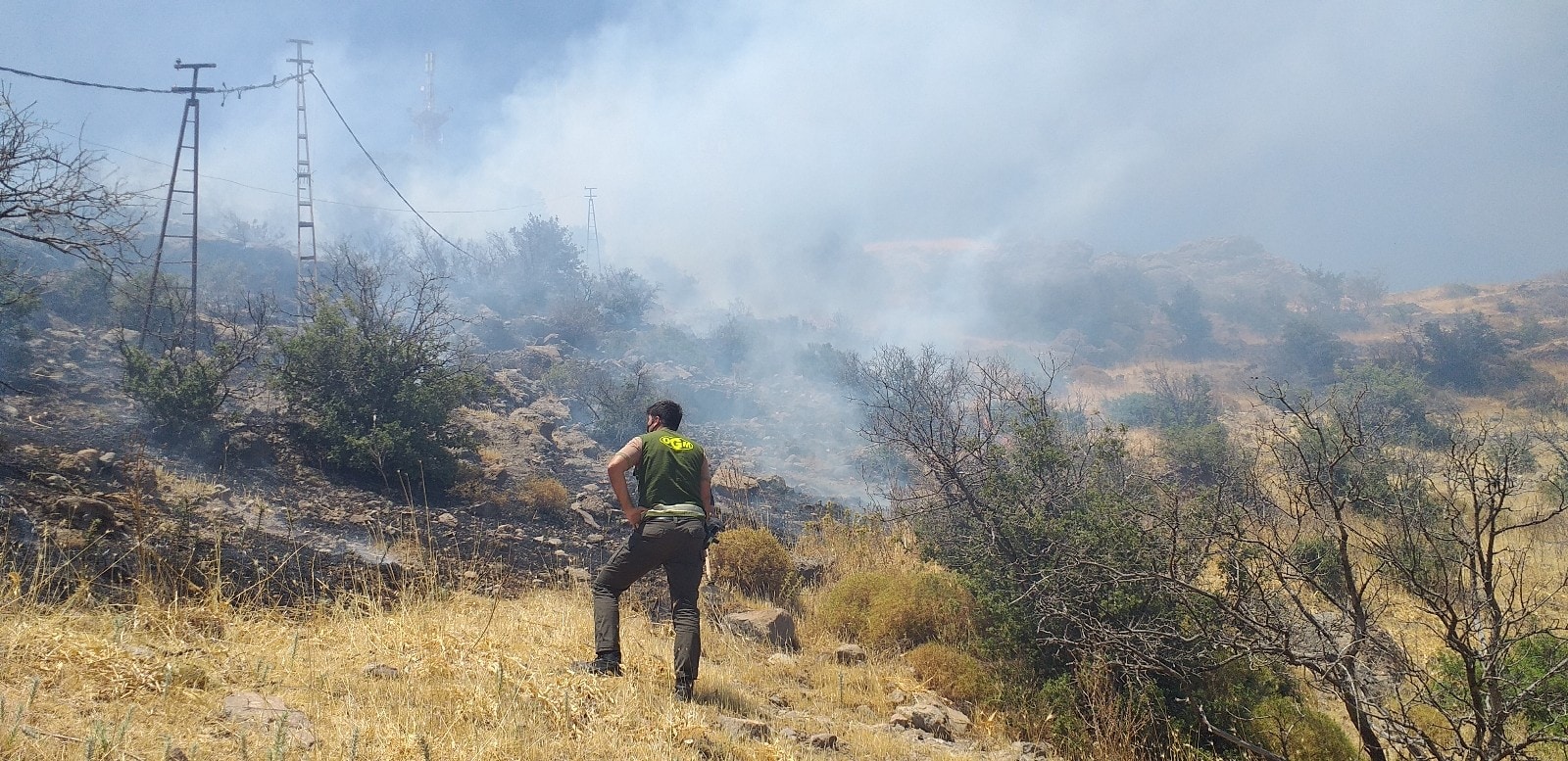 Alevler tüm Bodrum’dan görüldü