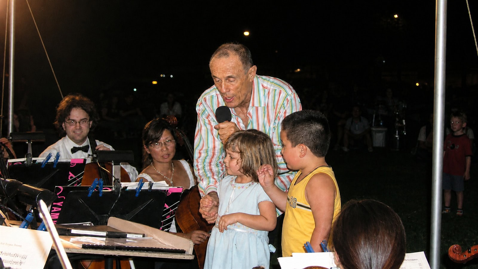 Patrick Flynn Shows Isabella How to Conduct