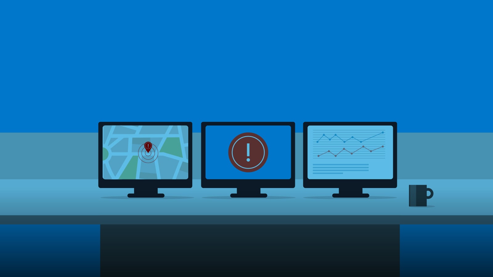 Security Guard Equipment Panic Button Console
