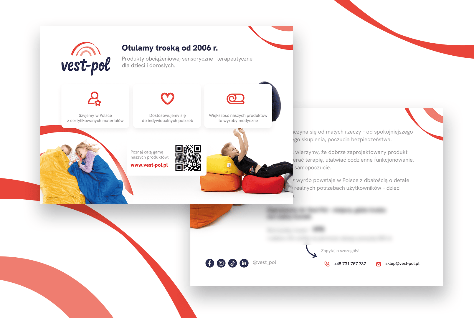 Projekt nowego logo na przykładzie layoutu ulotki w nowej szacie graficznej