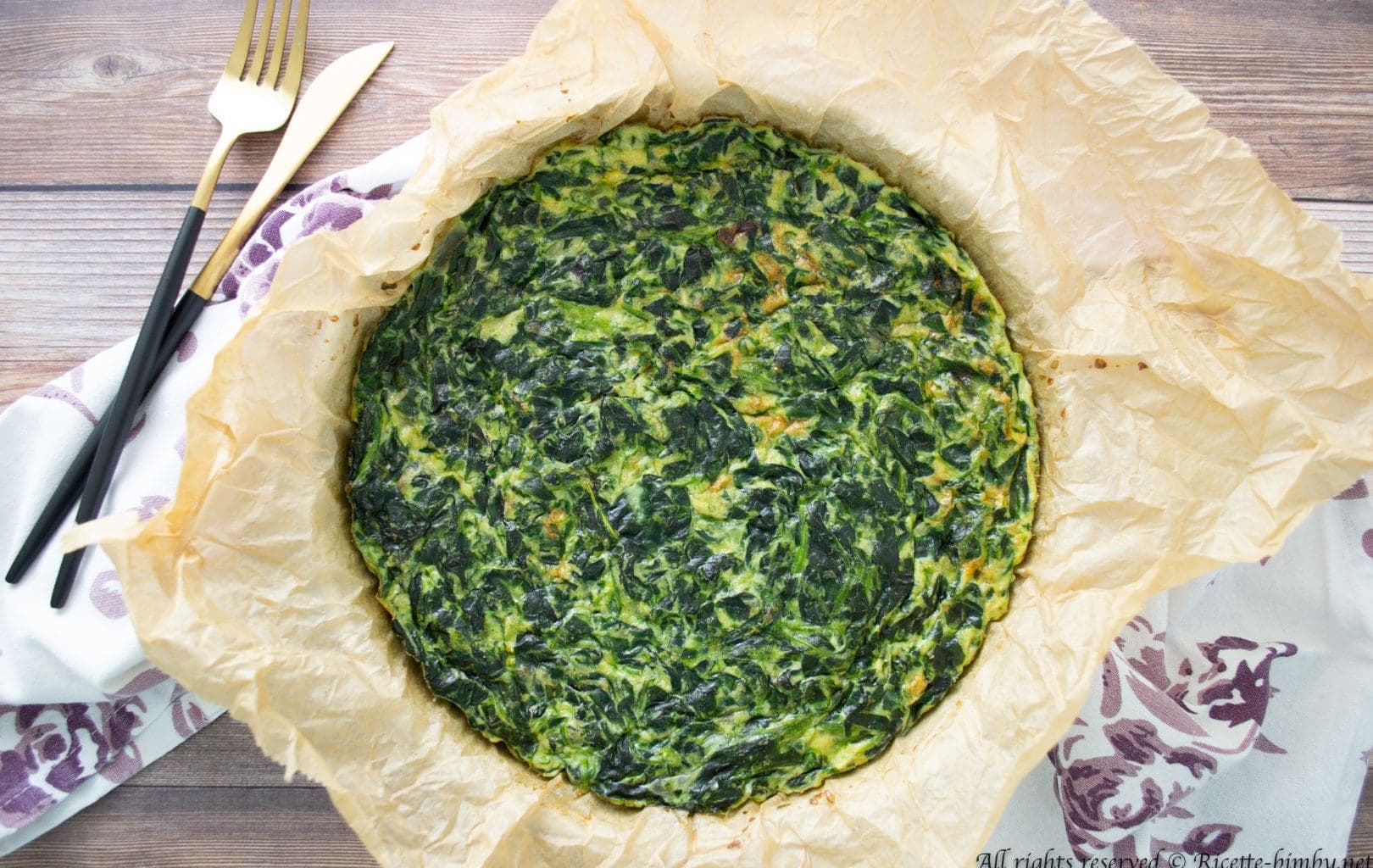 Frittata di spinaci Bimby
