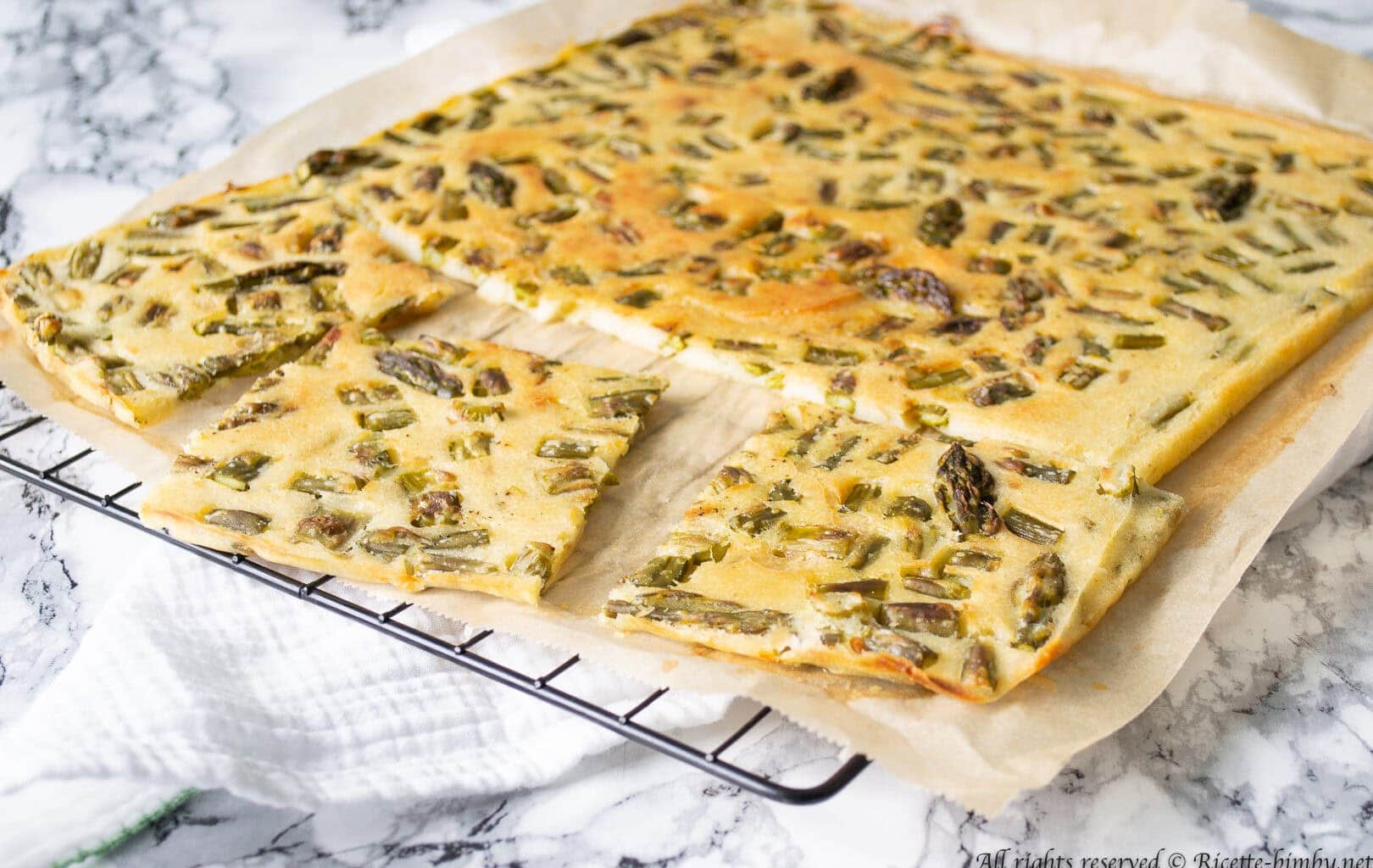 Schiacciata agli asparagi Bimby