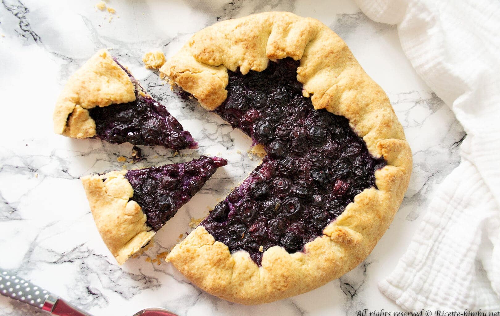 Galette ai mirtilli Bimby