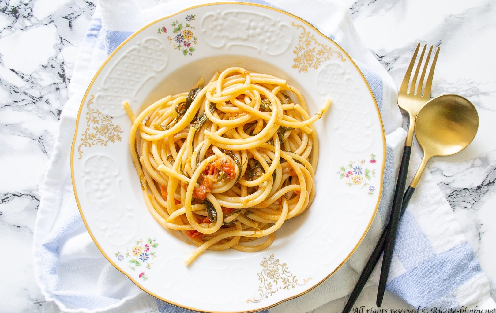 Pasta con pomodorini e agretti Bimby
