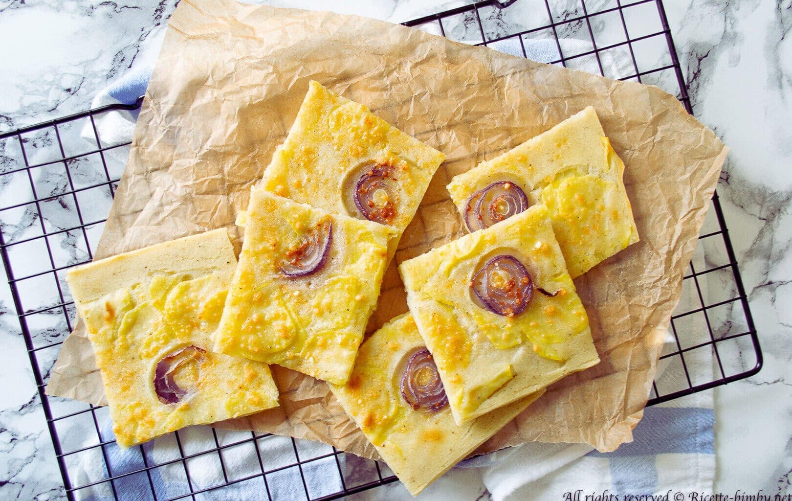 Schiacciata di patate e cipolle Bimby