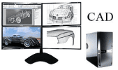 CAD Workstations Multi Screen